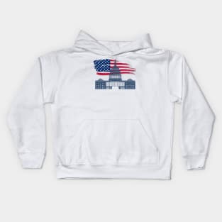 washington dc dc vintage Kids Hoodie